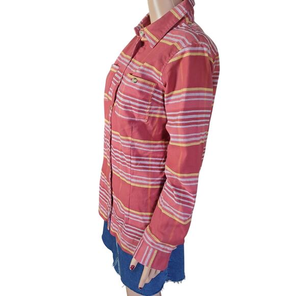 NEW 44 Degrees North Size M Foreman Fit Brick Red Plaid Flannel Shirt Pockets - Picture 2 of 9